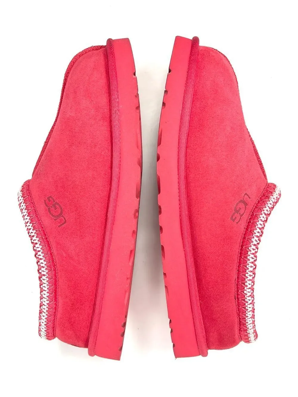 UGG Tasman Hibiscus Pink Suede Sheepskin Slippers 5950 Men’s 12 Women’s 13-14